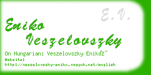 eniko veszelovszky business card